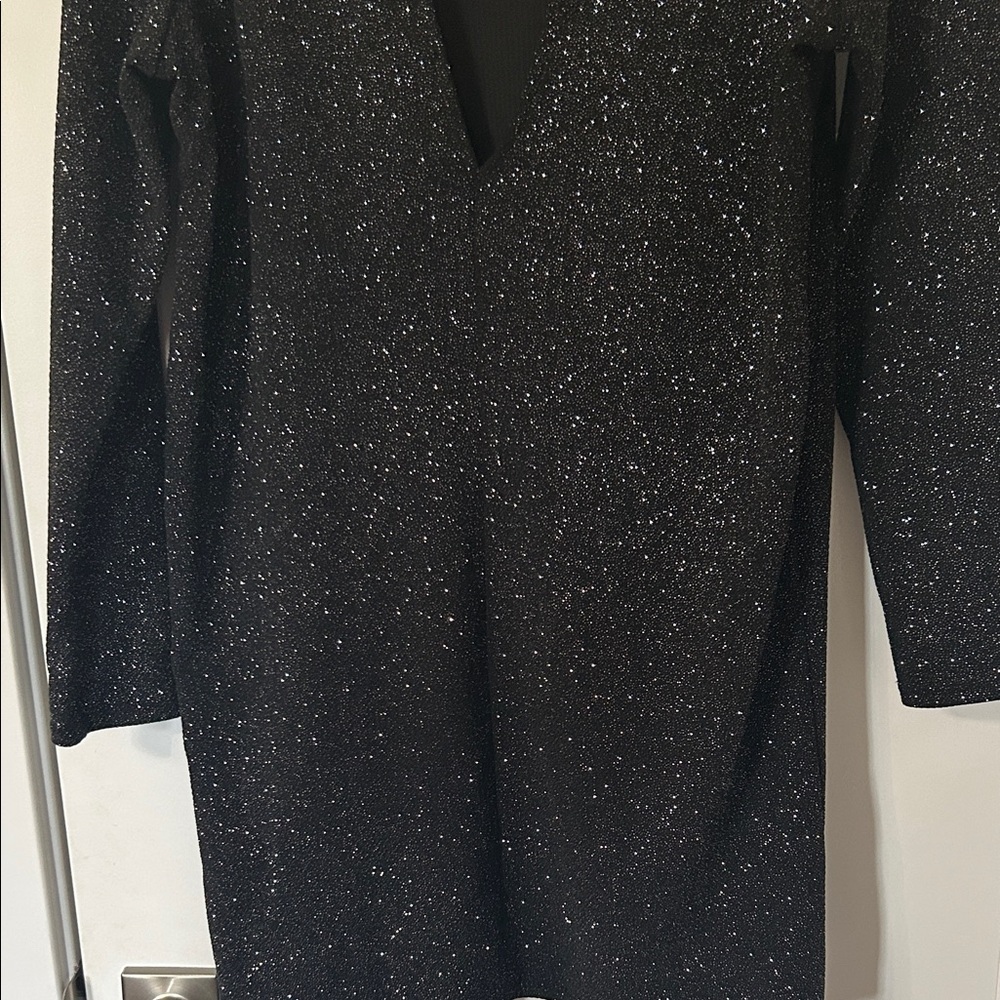 Elegant Black Sparkle Dress - Picture 7 of 9